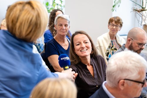 EB Grünwidl bei einer Livesendung Radio Maria / Erzdiözese Wien/ Schönlaub, Stephan Schönlaub EB Grünwidl bei einer Livesendung Radio Maria
